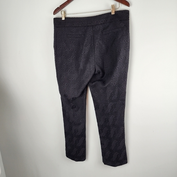 SOHO WOMEN'S JACQUARD DIAMOND PRINT FLAT FRONT HIGH RISE PANTS SIZE 10 - Picture 4 of 5